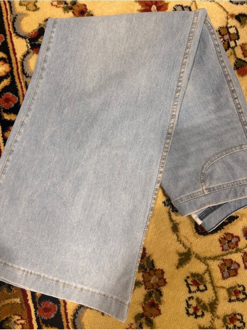 H&M Girls Light Blue Wide-Leg Denim Jeans - Picture 4 of 4